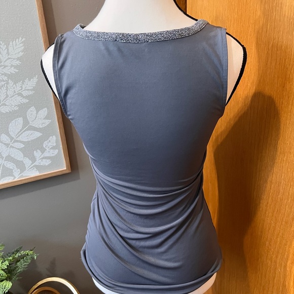 The Limited Gray Tank with Silver Detail small - Picture 3 of 4